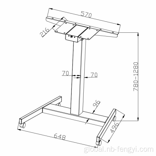 Electric Liftable Desk Factory Price Adjustable Height Single Leg Furniture Factory